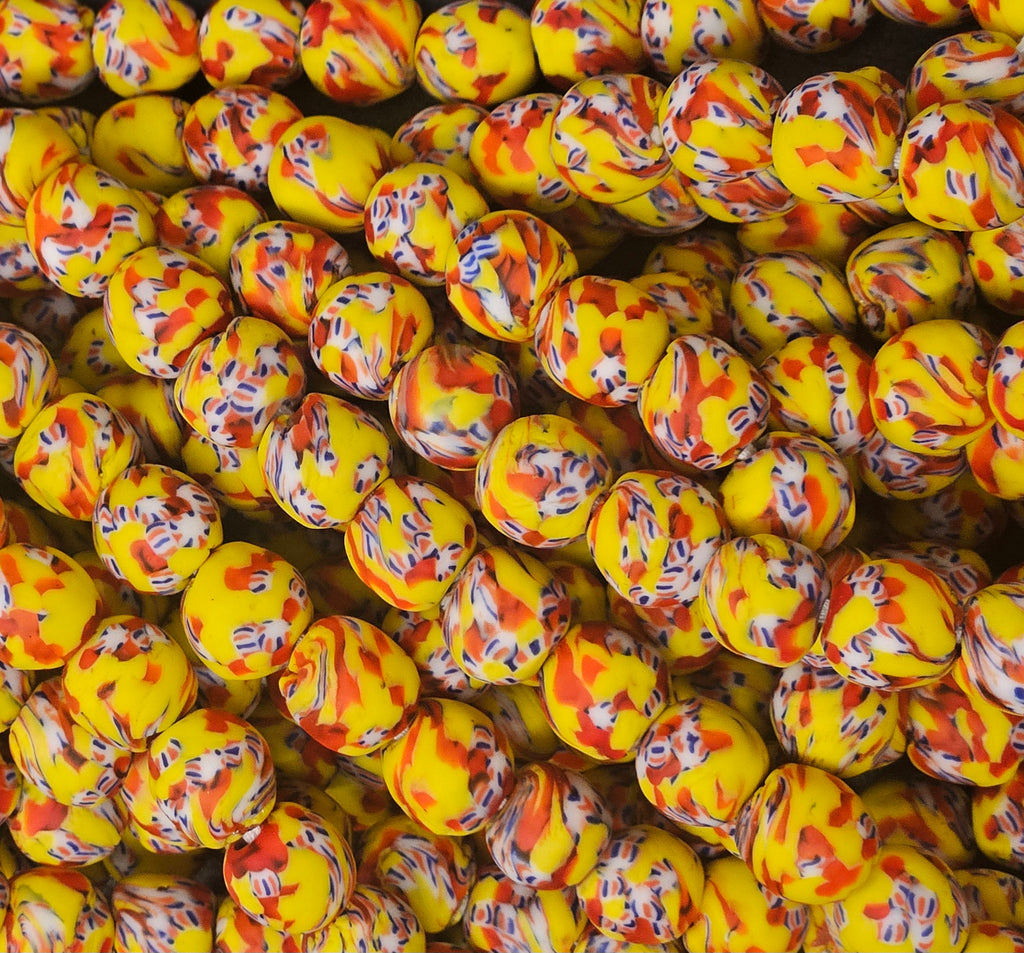 Fused African Recycled Glass Beads – Round #3513
