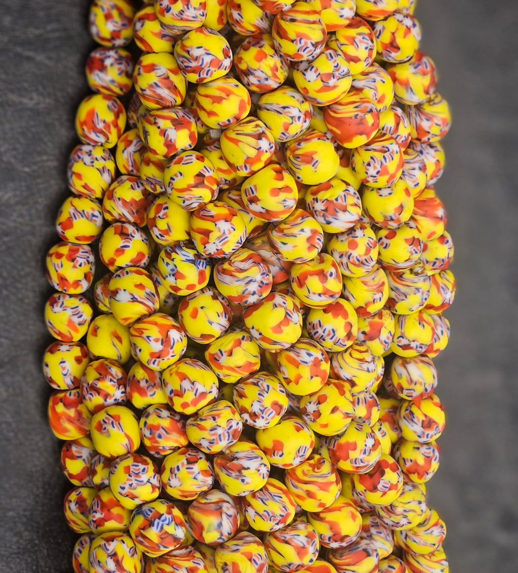 Fused African Recycled Glass Beads – Round #3513