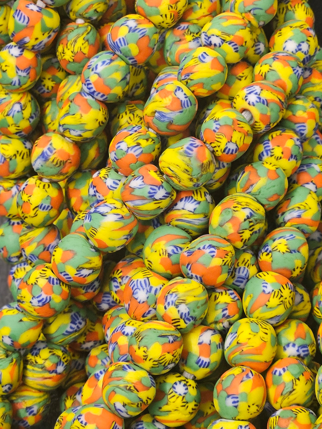 Fused African Recycled Glass Beads – Round #3510