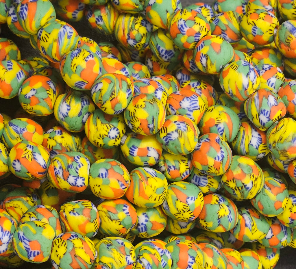 Fused African Recycled Glass Beads – Round #3510