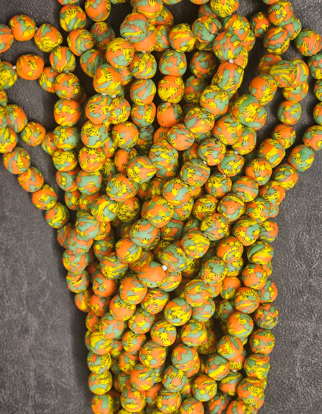 Fused African Recycled Glass Beads – Round #3507