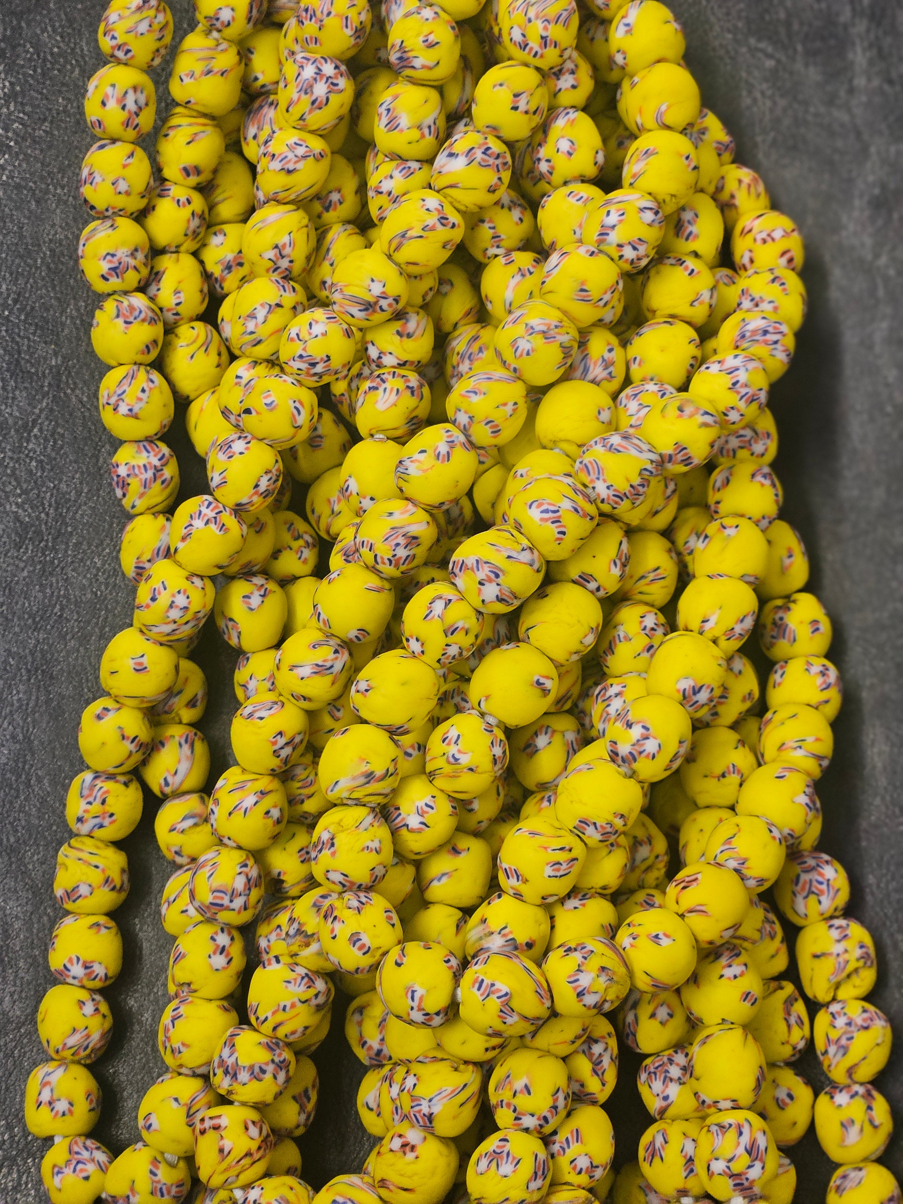 Fused African Recycled Glass Beads – Round #3503