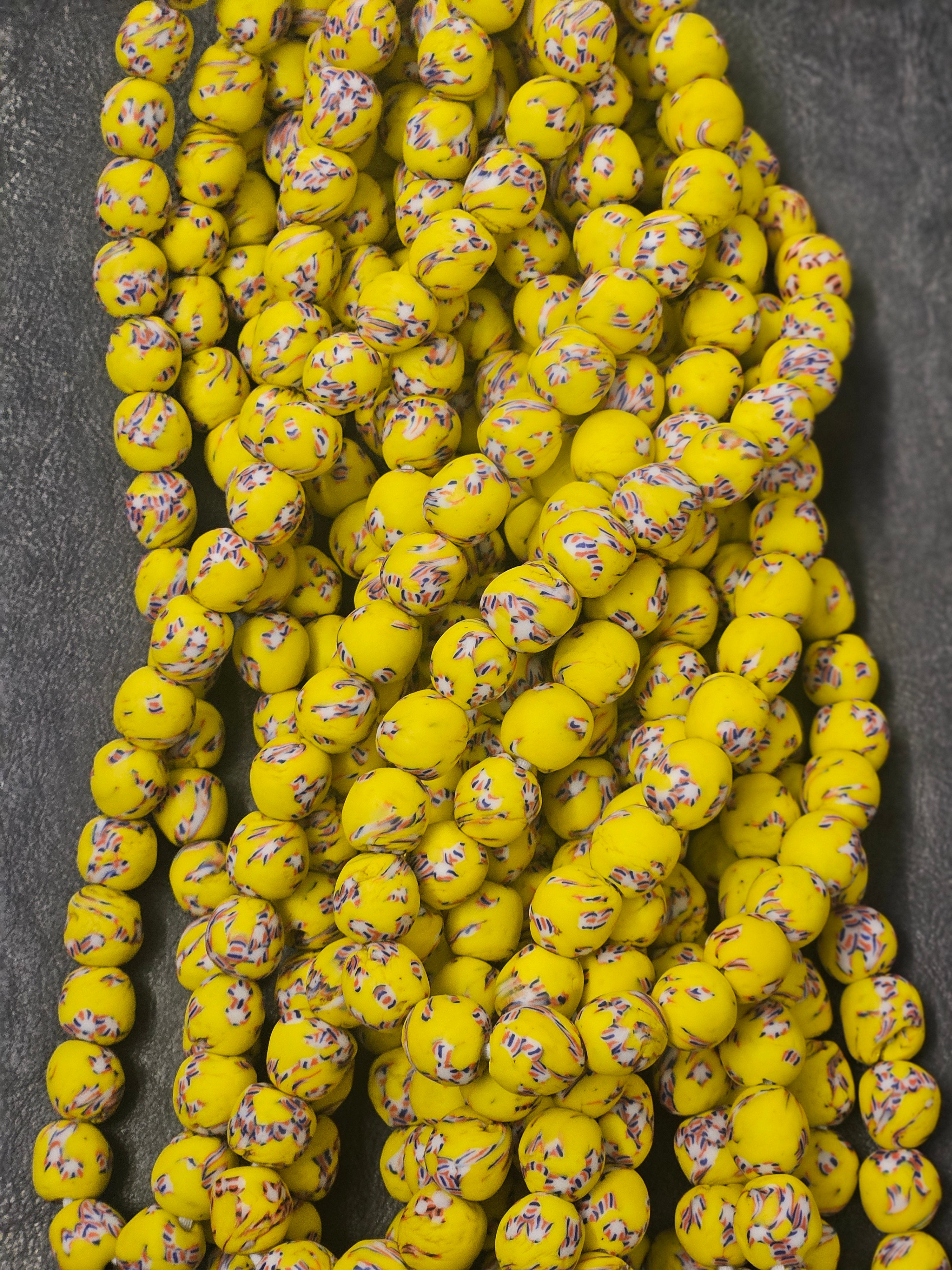 Fused African Recycled Glass Beads – Round #3503