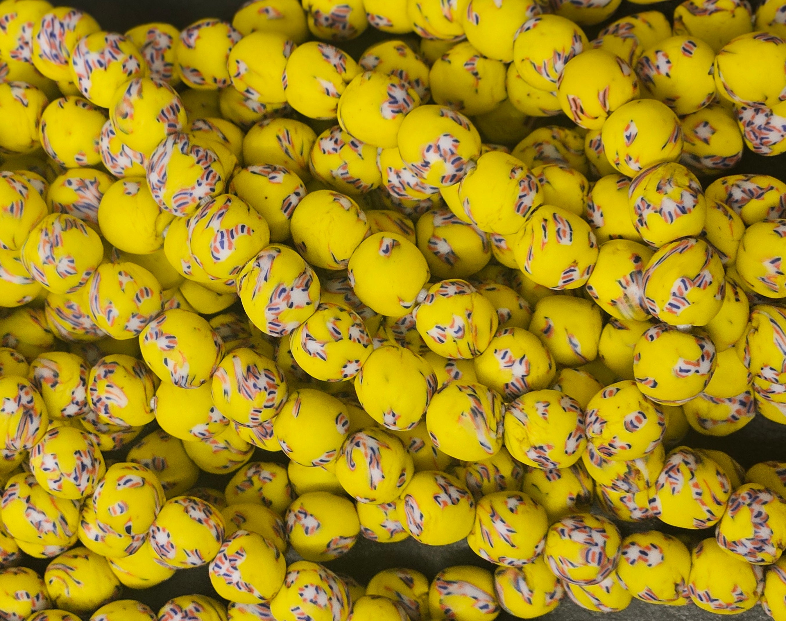 Fused African Recycled Glass Beads – Round #3503