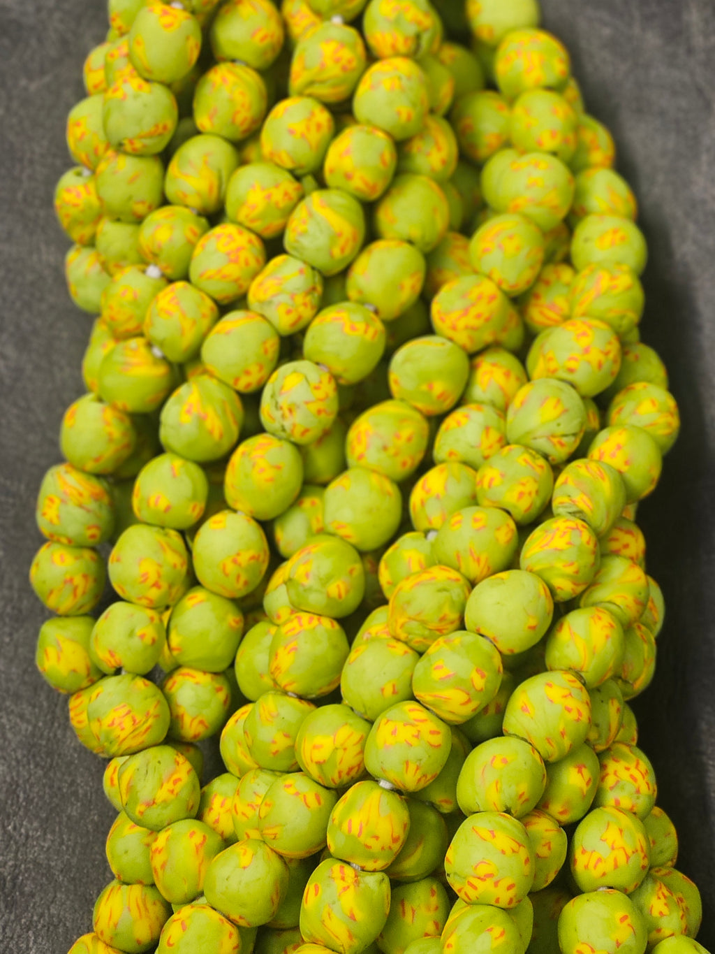 Fused African Recycled Glass Beads – Round #3501