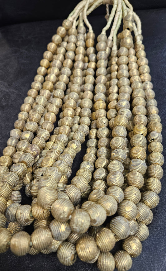 African Brass Beads from Ghana - #5102