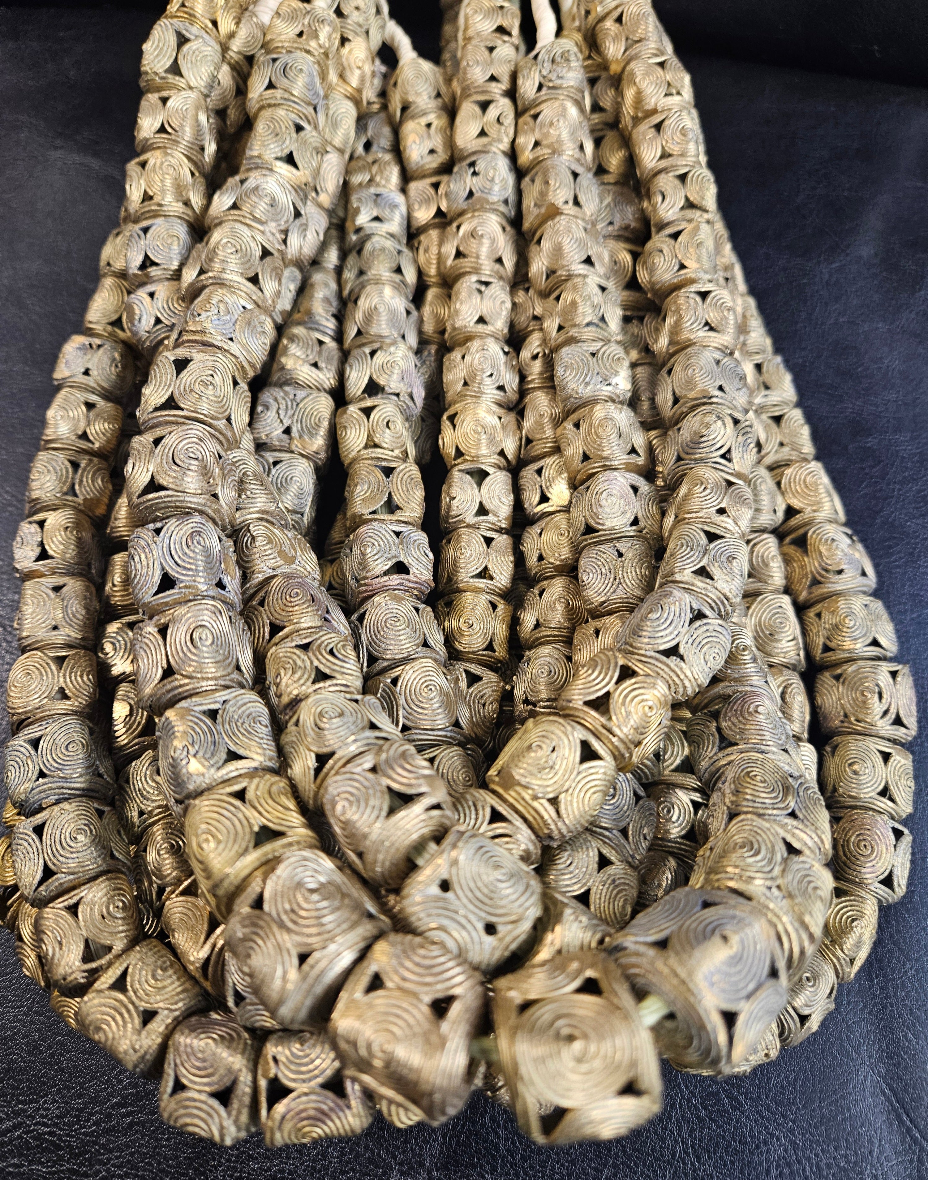 XLarge African Brass Beads from Ghana - #5105