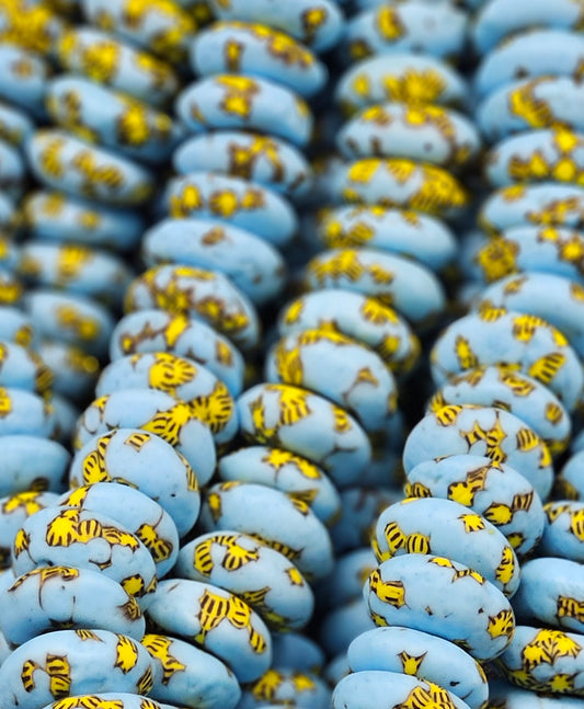 XLarge Refractured African Recycled Glass Spacer Beads – #3816