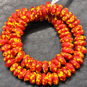 XLarge Refractured African Recycled Glass Spacer Beads – #3817