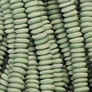 Green Ashanti Disc Spacer Beads - #2104