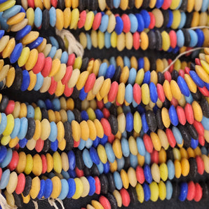 Multicolored Ashanti Disc Spacer Beads - #2111