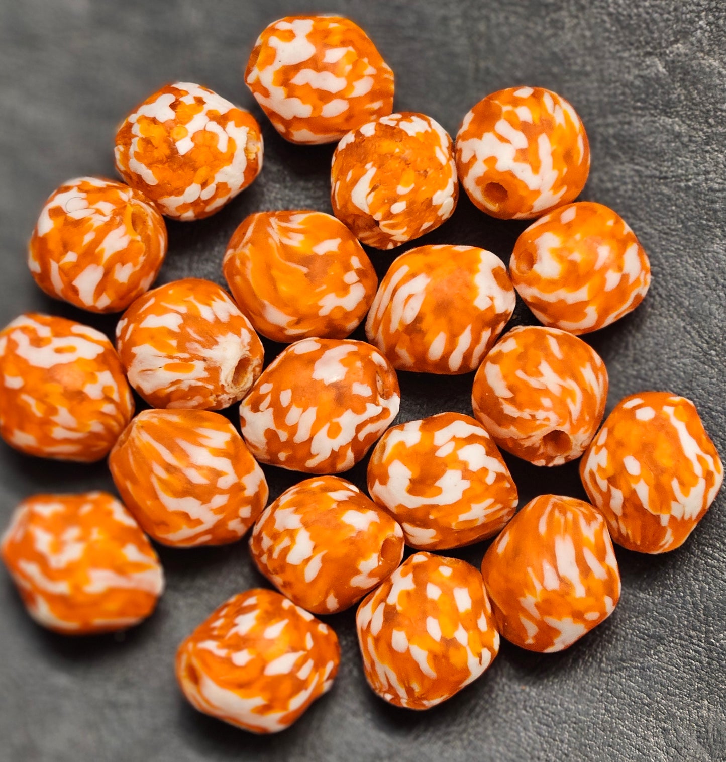 Krobo Recycled Glass Focal Beads - #3903