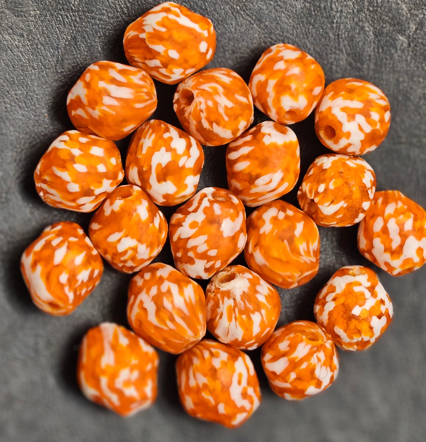 Krobo Recycled Glass Focal Beads - #3903