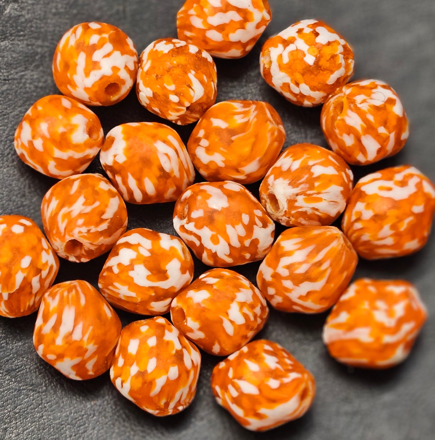 Krobo Recycled Glass Focal Beads - #3903