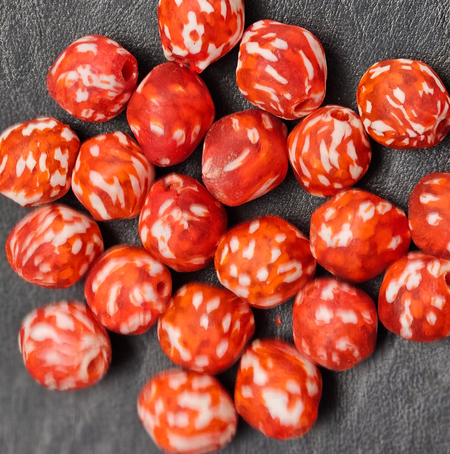 Krobo Recycled Glass Focal Beads (24-25mm x 27-32mm)