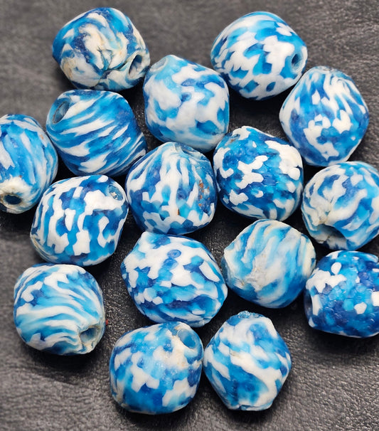 Krobo Recycled Glass Focal Beads - #3904