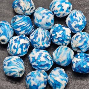 Krobo Recycled Glass Focal Beads - #3904