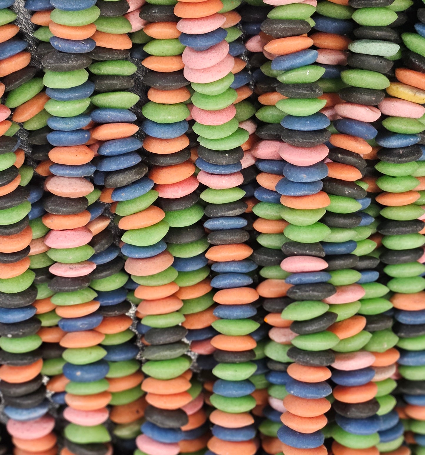 Multicolored Ashanti Disc Spacer Beads - #2106