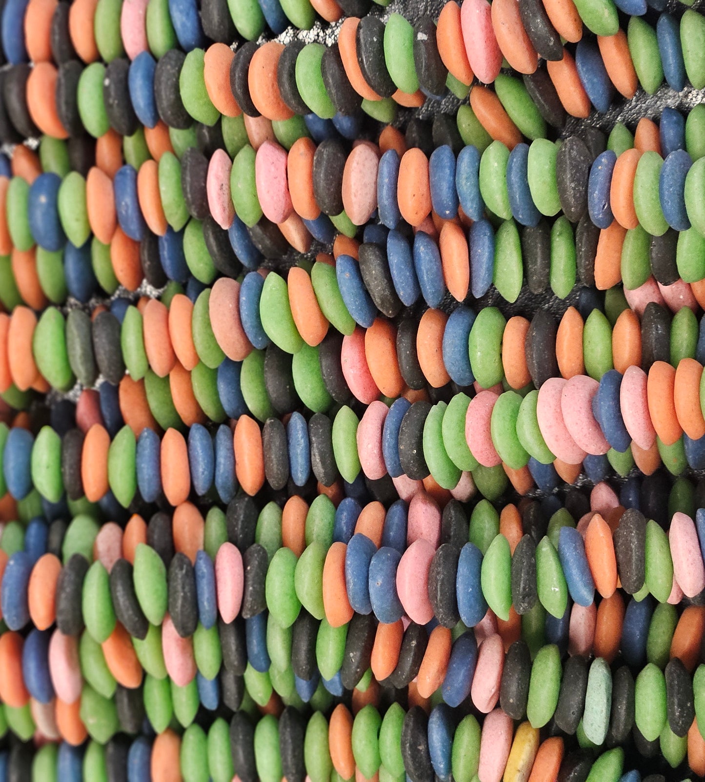 Multicolored Ashanti Disc Spacer Beads - #2106