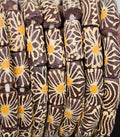 Tube handcrafted Ghanaian recycled glass beads