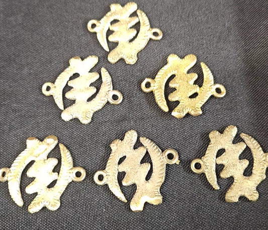 Asante Adinkra Gye Nyame Brass Link Pendant – 35mm x 50mm – Handcrafted Symbol of Divine Protection | Limited Edition (Only 6 Available)