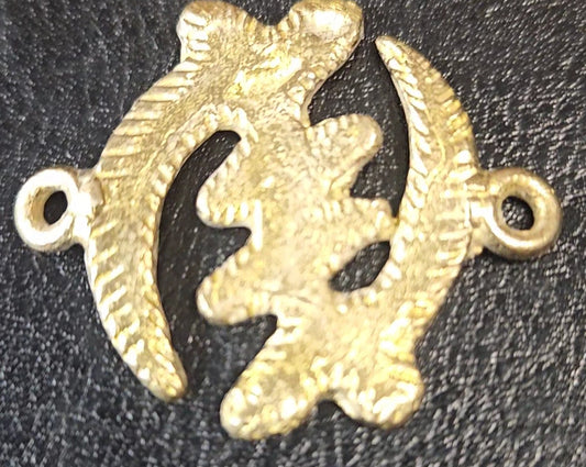 Asante Adinkra Gye Nyame Brass Link Pendant – 35mm x 50mm – Handcrafted Symbol of Divine Protection | Limited Edition (Only 6 Available)
