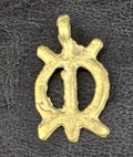 African Brass Adinkra Pendant – “Wawa Aba” | 1.5 inches | Handcrafted in Ghana