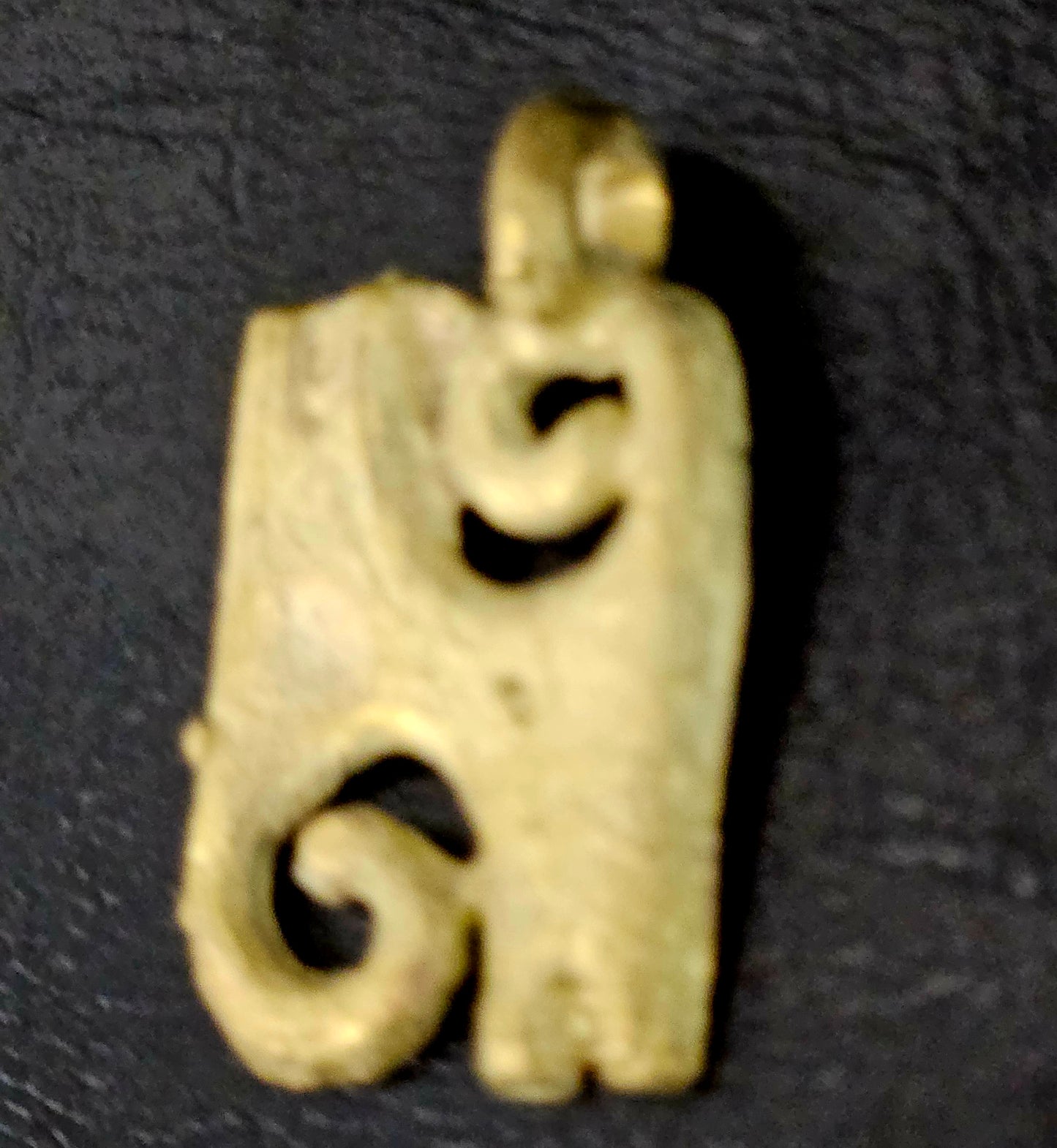 African Brass Adinkra Pendant – Kwatakye Atiko (1.5 inch) | Symbol of Bravery & Leadership | Handcrafted in Ghana