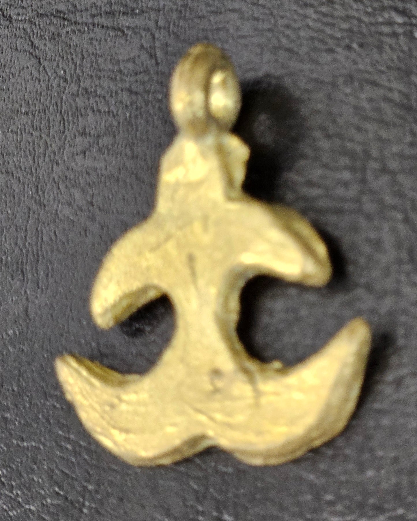 African Brass Adinkra Pendant – Akokɔnan (1 inch) | Symbol of Parental Protection & Nurturing Love | Handcrafted in Ghana