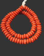 Rondelle African recycled glass beads