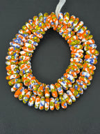 Festival Mosaic Fused Krobo Rondelle Beads | Handmade Recycled Glass Beads from Ghana | 95–99 Beads