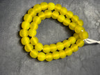 AADAMPO Curator Bundle | Red Hand-Painted Krobo Fused Glass Rondelle Beads & Yellow Krobo Pocket Glass Beads | Designer Collection | Ghana