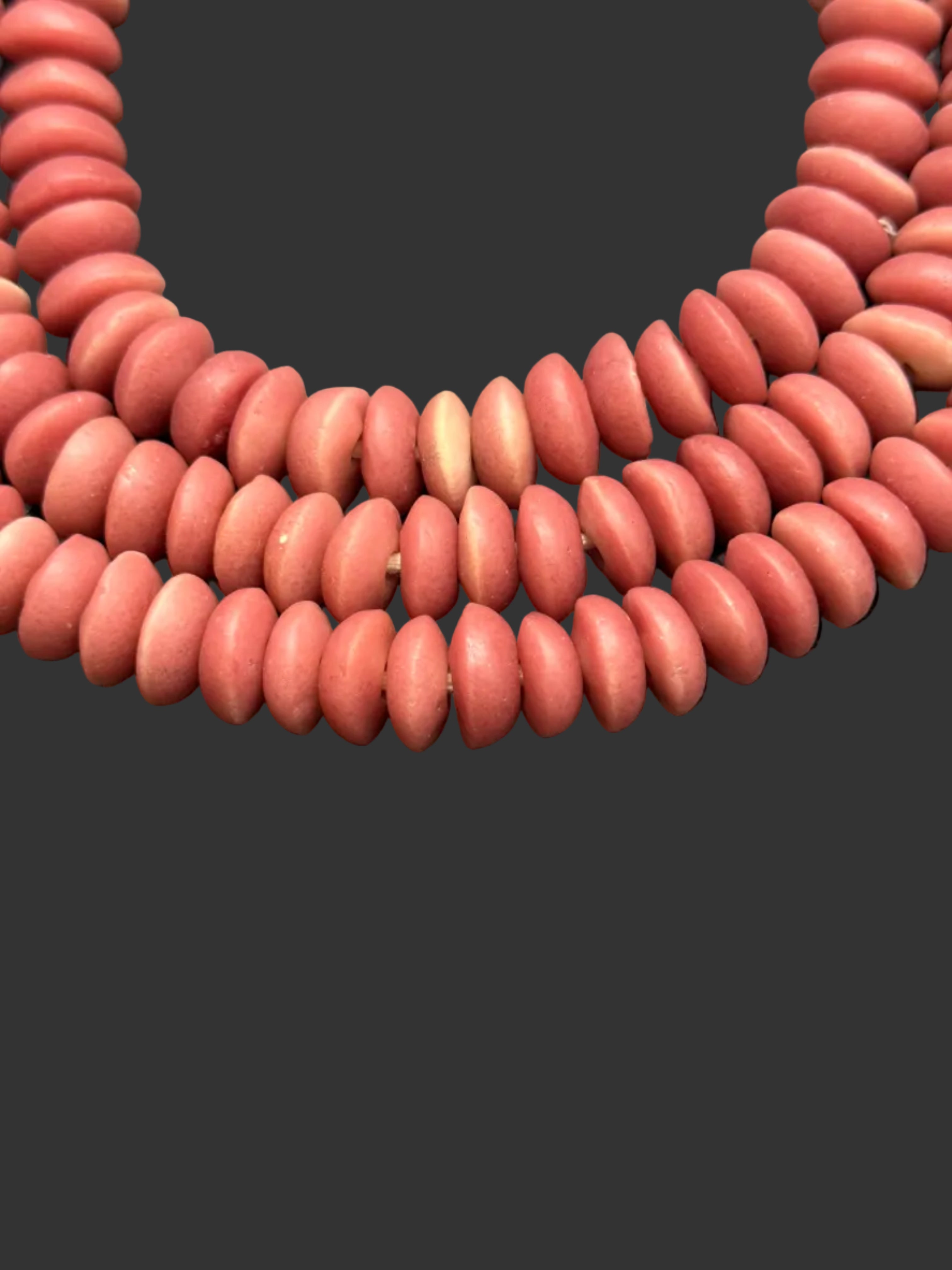 Ashanti Glass Rondelle Beads – Desert Rose Recycled Glass Beads | Handcrafted Ghanaian Glass Beads