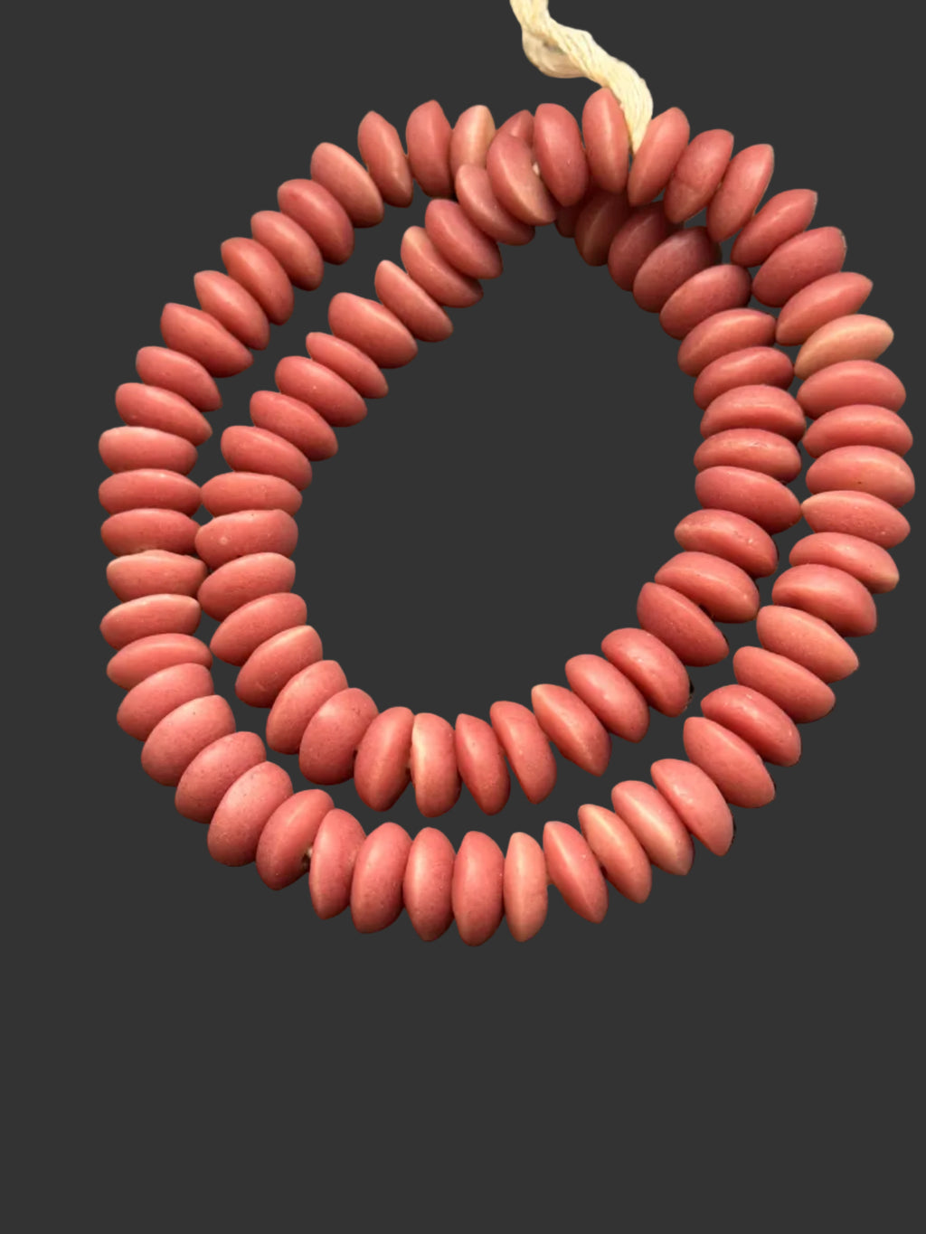 Ashanti Glass Rondelle Beads – Desert Rose Recycled Glass Beads | Handcrafted Ghanaian Glass Beads