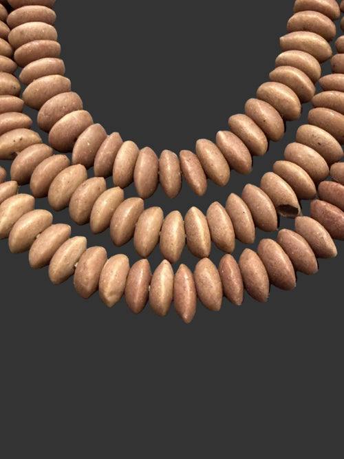 Ashanti Glass Rondelle Beads – Cocoa Earth Recycled Glass Beads | Handcrafted Ghanaian Glass Beads