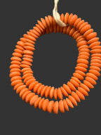 Rondelle African recycled glass beads