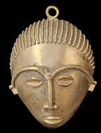 African tribal mask pendant, extra large decorative mask, 7.5 inches long, great for interior decor