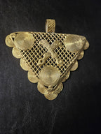 Oversized Adinkrahene Akofena Brass Statement Pendant – Handcrafted in Ghana