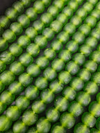 Green Krobo Pocket Glass Beads – Handmade in Ghana, 13–14mm