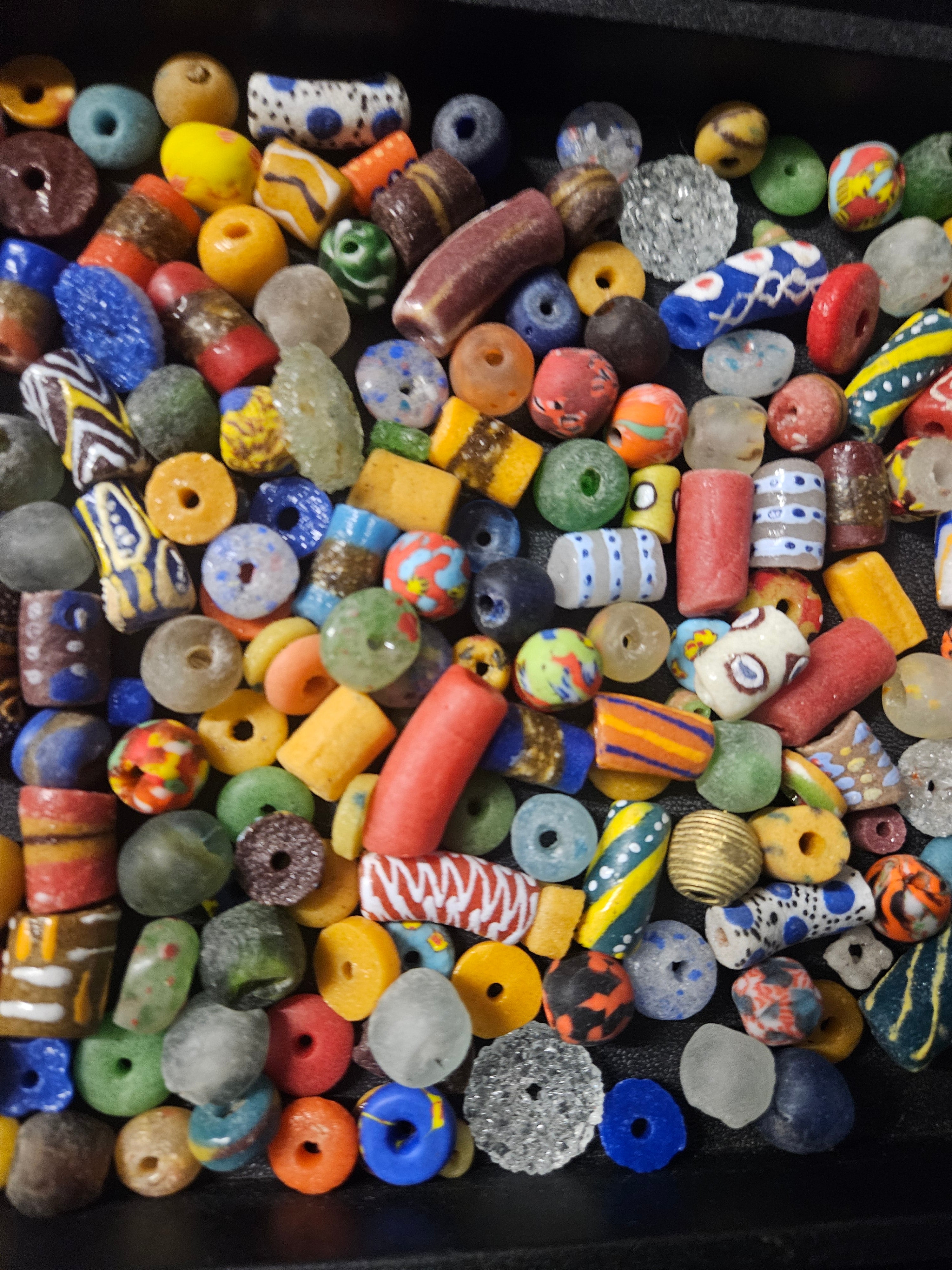 African Glass Bead Mix – Assorted Krobo Beads for Designers