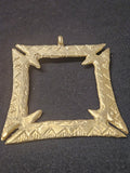Large Handcrafted Fihankra African Brass Pendant | Authentic Ghana Adinkra Symbol of Community