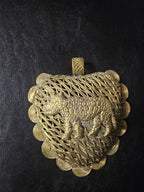 Large Ghana Brass Tiger Statement Pendant – Adinkrahene Design