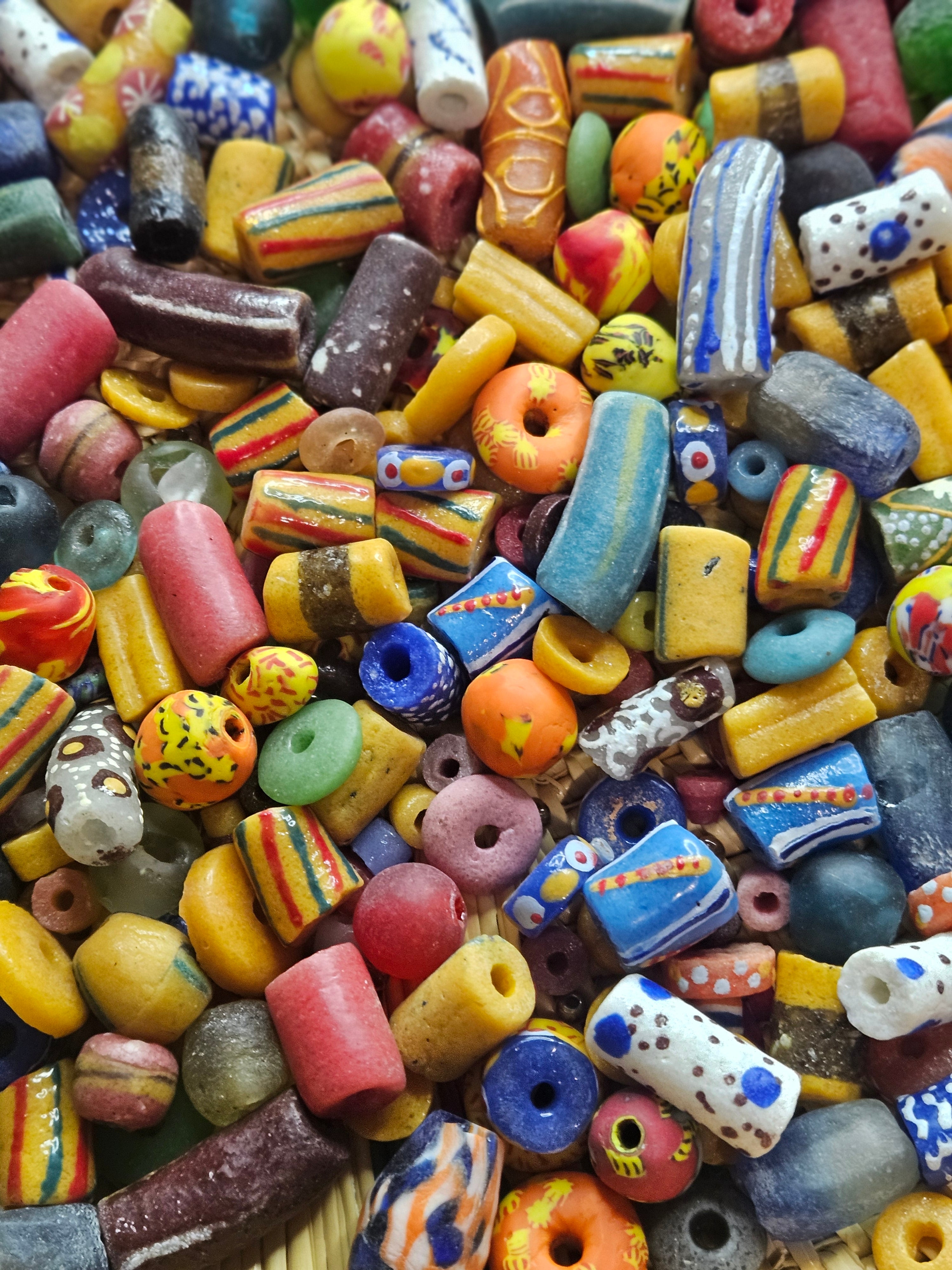 Assorted Krobo Beads for DIY Jewelry Makers