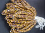 Handcrafted Krobo Glass Beads | Brown and Tan