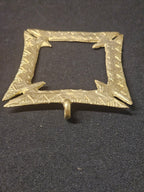 Large Handcrafted Fihankra African Brass Pendant | Authentic Ghana Adinkra Symbol of Community