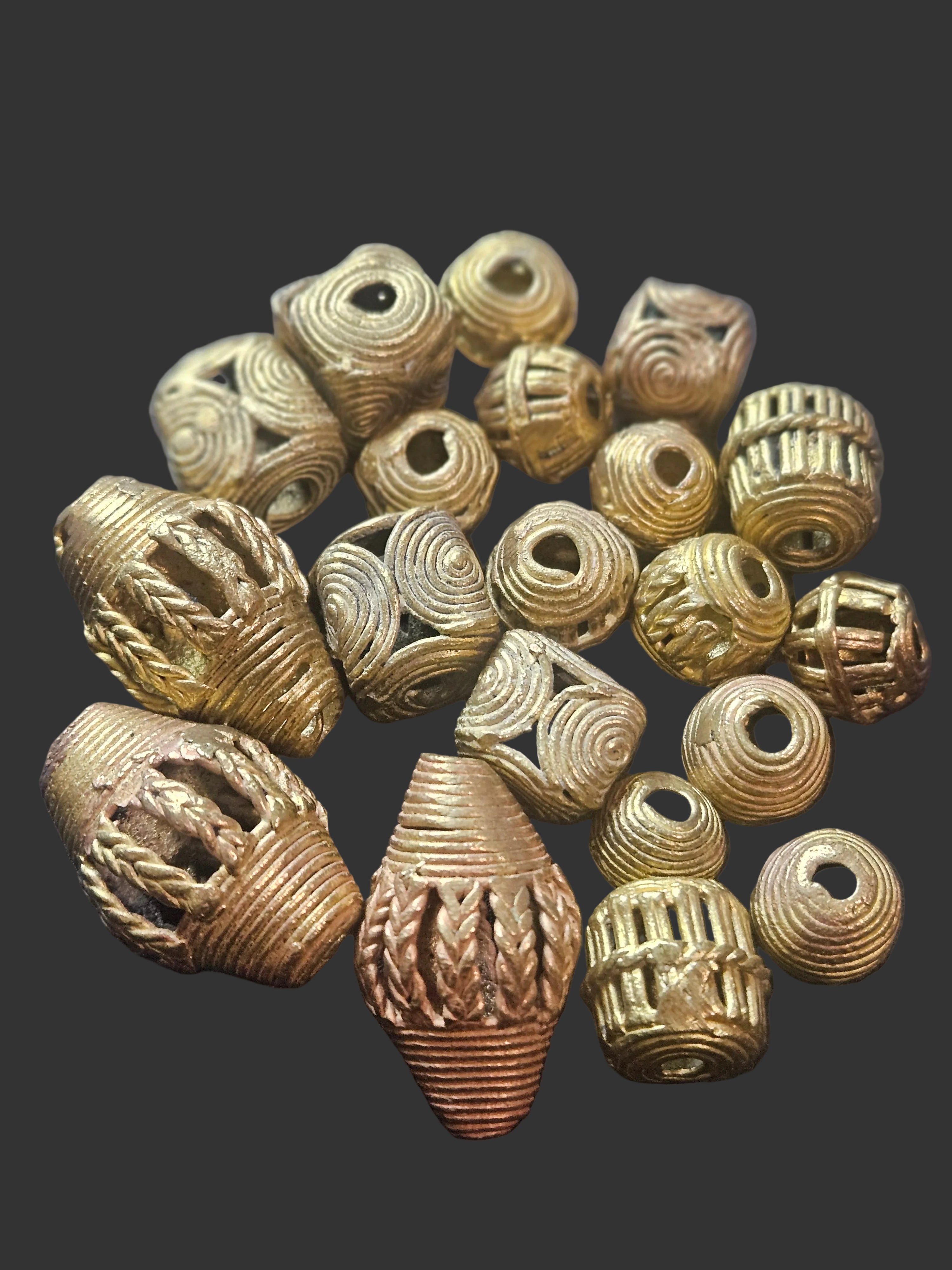 Ashanti Brass Beads – Traditional Pattern
