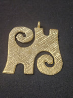 Pendant African Oversized Kwaatakye Atiko Ashanti Brass Pendant
