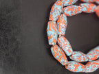 XL Coastal Fusion Krobo Recycled Glass Beads | Handmade African Statement Beads from Ghana