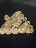African Brass Tiger Pendant with Adinkrahene Symbol – Ghana