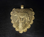 Large Ghana Brass Tiger Statement Pendant – Adinkrahene Design